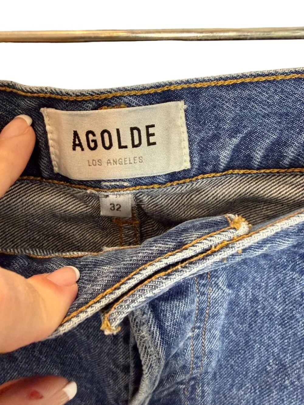 AGOLDE Parker long Denim Shorts - Size 32